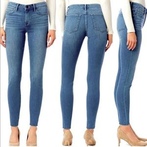 NWT Sam Edelman denim size 4/27 The Stiletto high rise skinny ankle raw hem